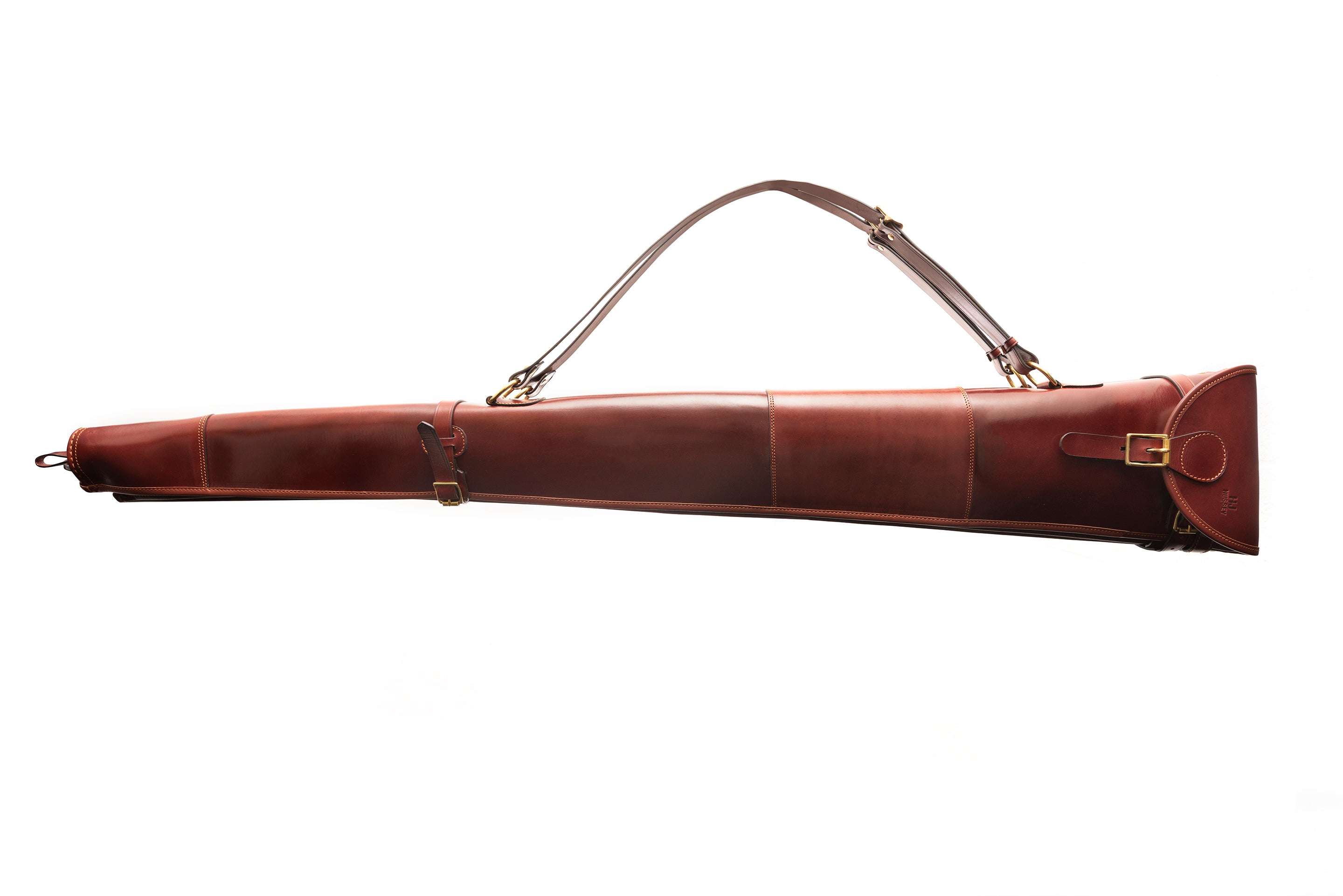H J Hussey Double Leather Gun Slip (Honey)