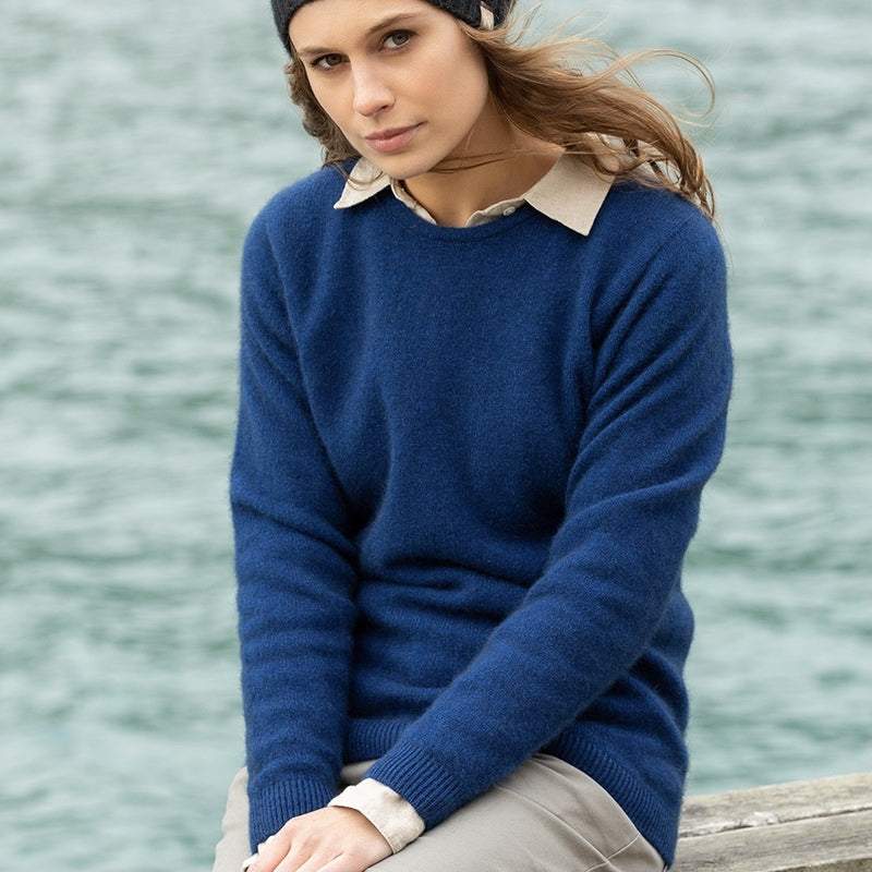 Ladies Crew Neck Jumper (Maritime)