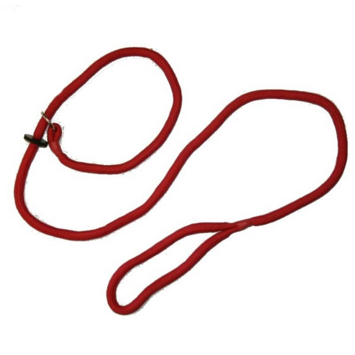Loose Red Braid Dog Slip Lead