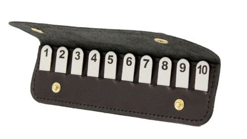 Position Finder in Leather Wallet By Bisley