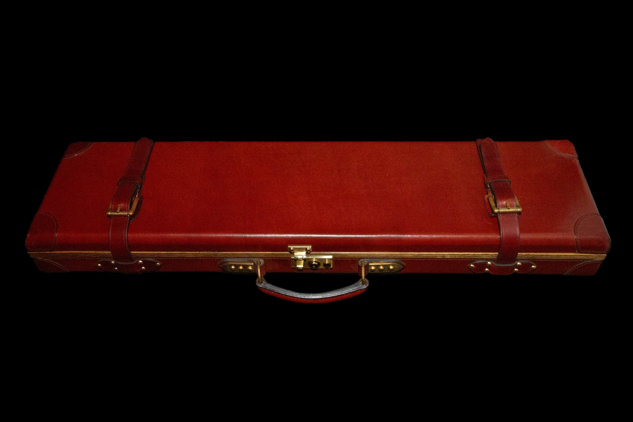 Sportarm Deluxe Leather/Canvas 12G Shotgun Case