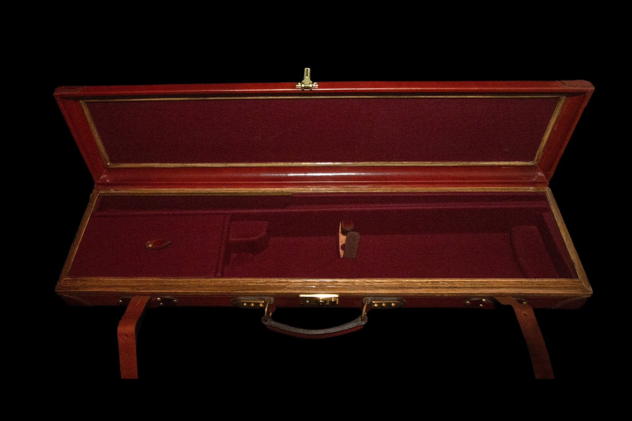 Sportarm Deluxe Leather/Canvas 12G Shotgun Case