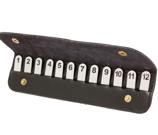 Position Finder in Leather Wallet By Bisley