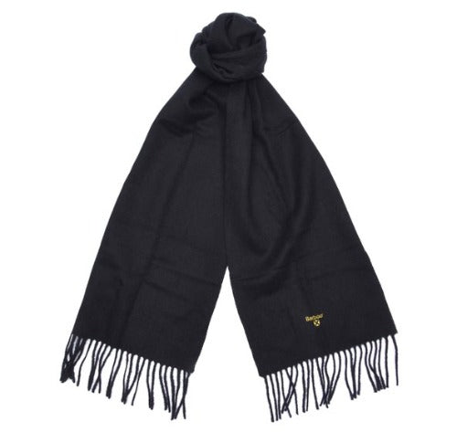 Barbour Plain Lambswool Scarf (Black)