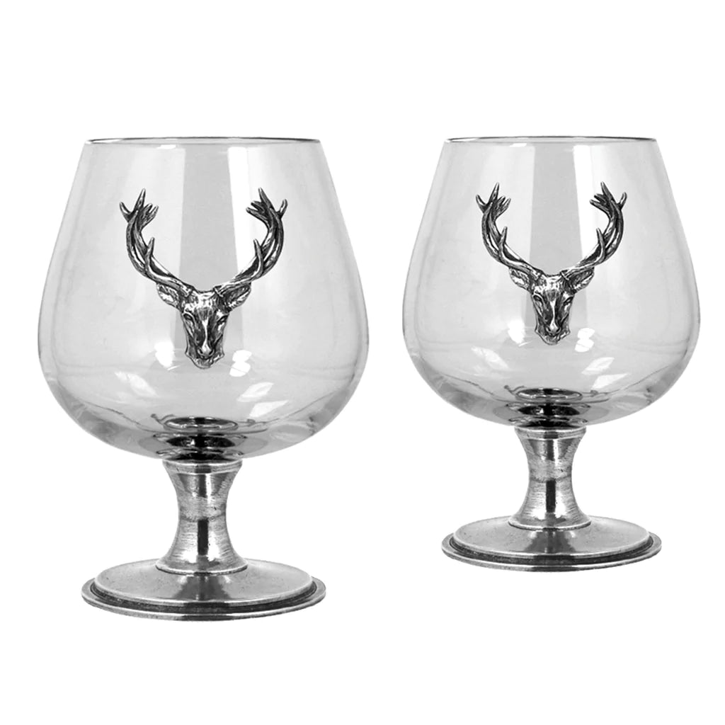 English Pewter Company Double Brandy Set