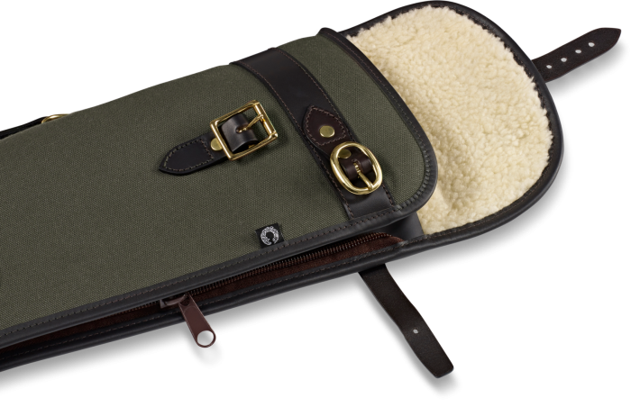 Croots Rosedale Canvas Slip With Flap/Zip (Loden Green)