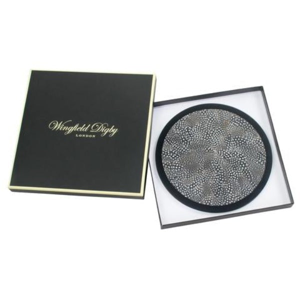 2 x Guinea Fowl & Glass Placemats