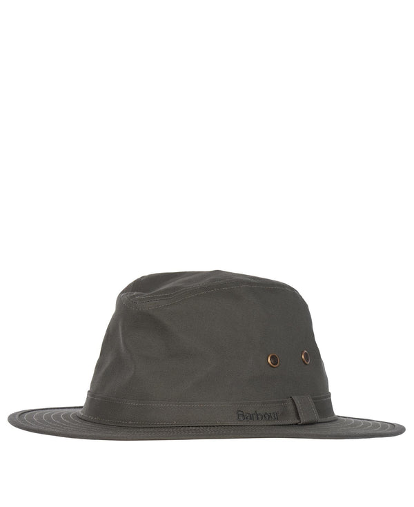 Barbour Dawson Wax Safari Hat  (Olive)