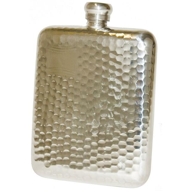 Bisley Rounded Hammered hip flask