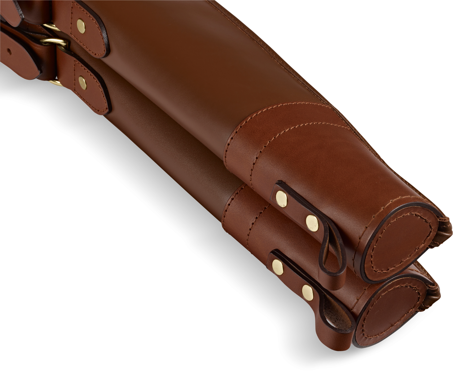 Croots Byland Leather Double Slip Flap/Zip (London Tan)