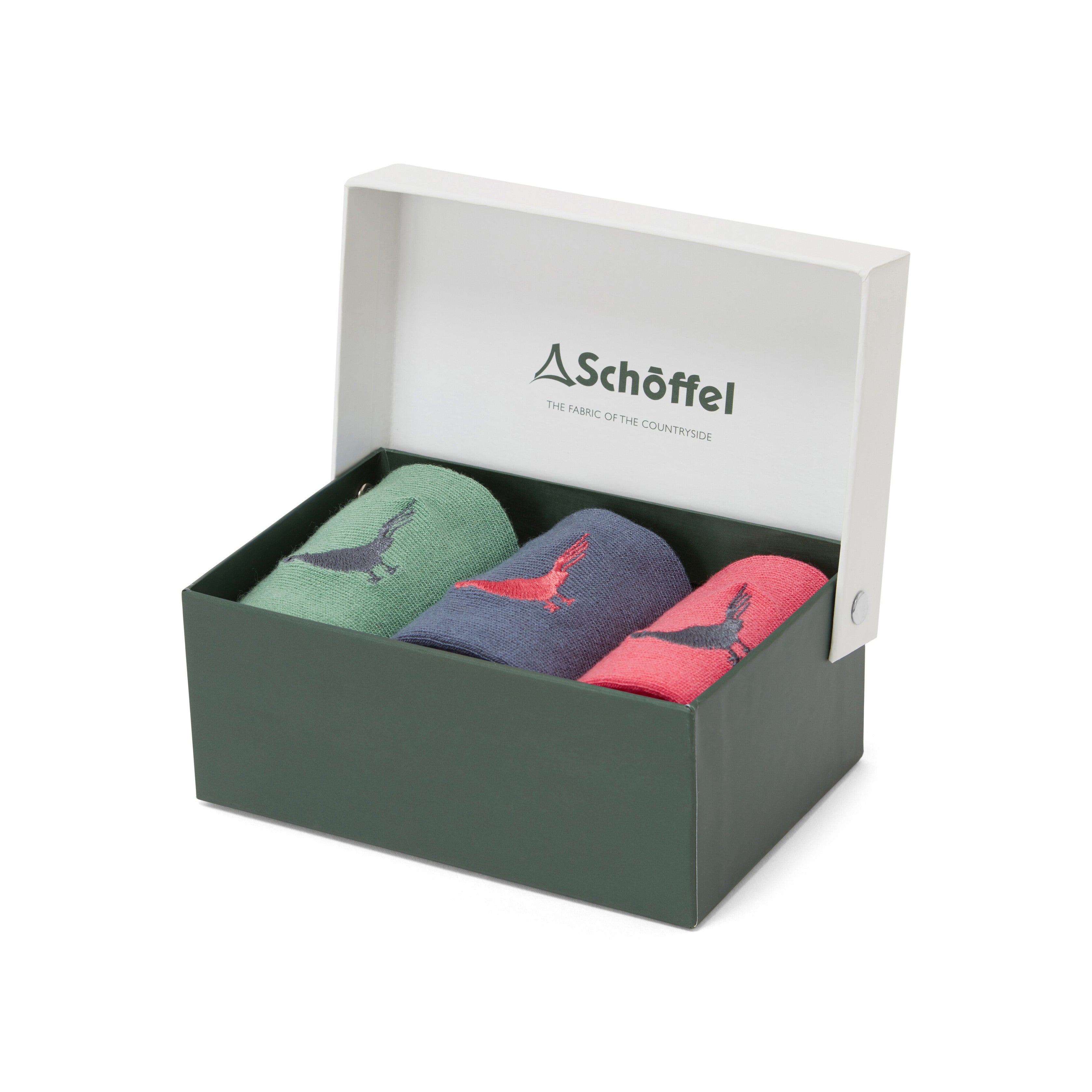 Ladies Bamboo Sock ( 3 ) Slate Pheasant