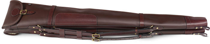 Byland Leather Double Shotgun Slip Flap/Zip 30" (Oxblood)