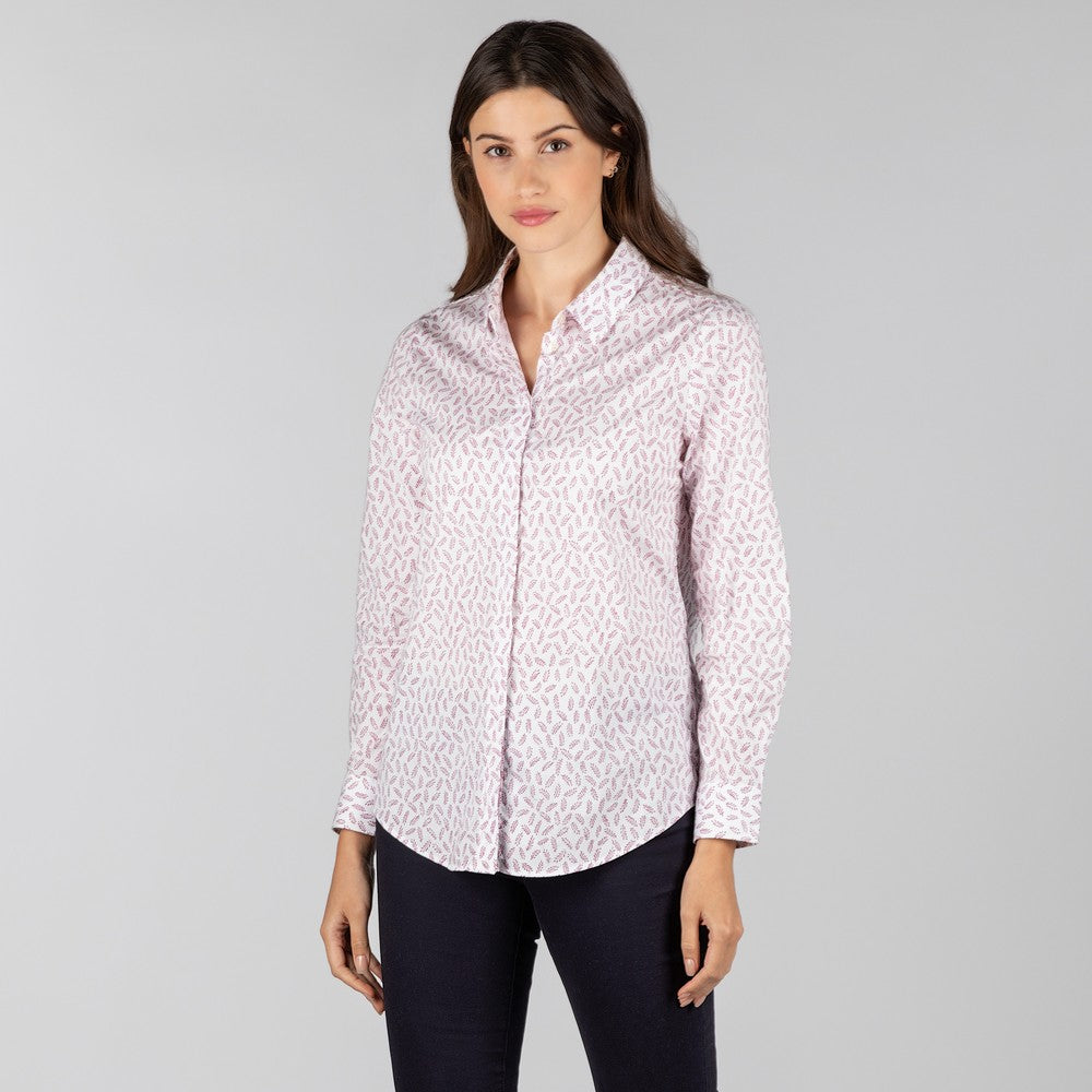 Sunningdale Shirt Barley (Raspberry)