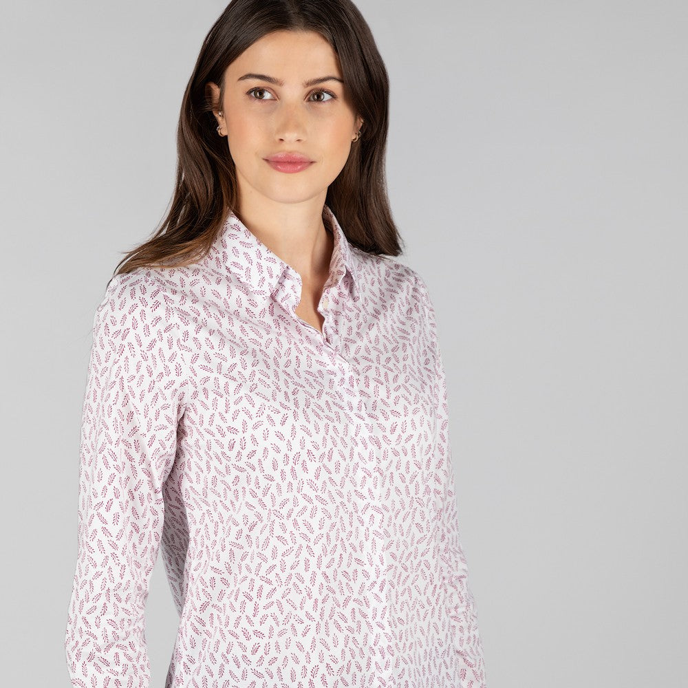 Sunningdale Shirt Barley (Raspberry)