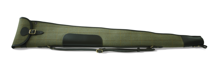 Croots Helmsley Shotgun Slip with Flap and Zip (Green Tweed)