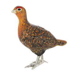 Saturno Silver & Enamel Grouse