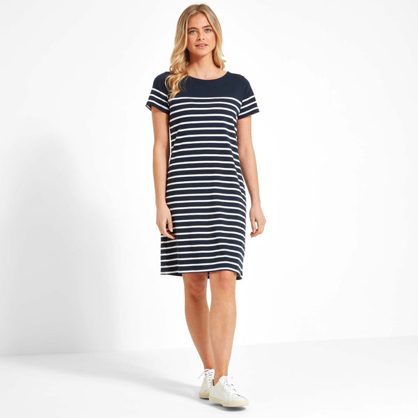 Beauport Dress ( Navy Stripe )