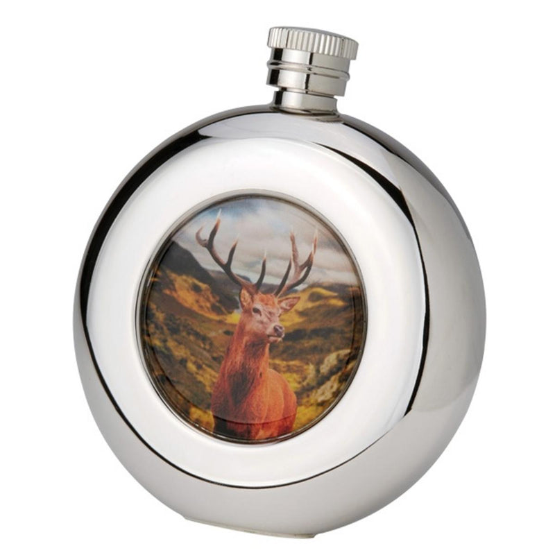 Bisley 4.5oz Round Stainless Steel Hip Flask