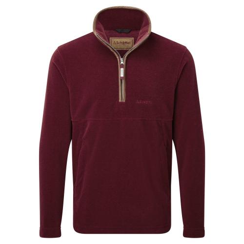 Schoffel Men's Berkeley 1/4 Zip Fleece (Claret) – Sportarm