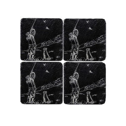 Shooting coasters ( Set of 4)