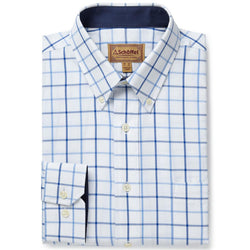 Schoffel Brancaster Classic Shirt  (Blue Check)