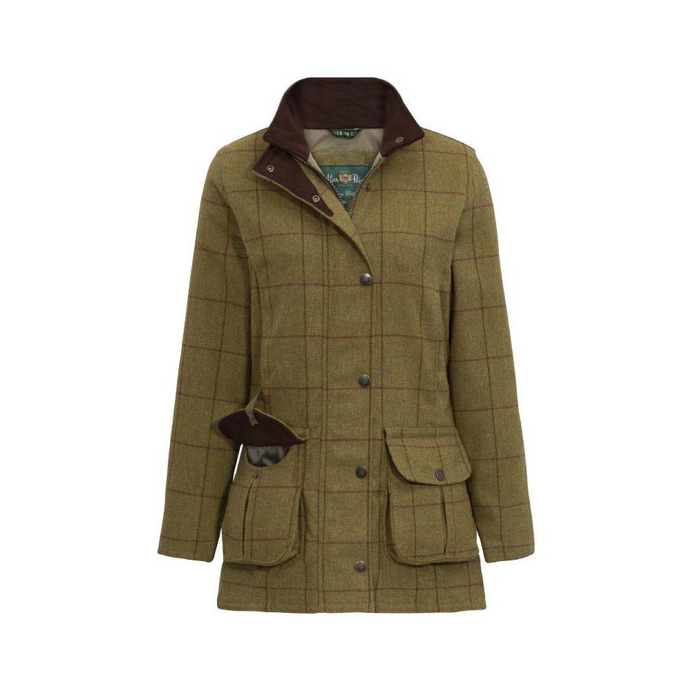 Alan Paine Rutland Ladies Tweed Shooting Coat (Pine)