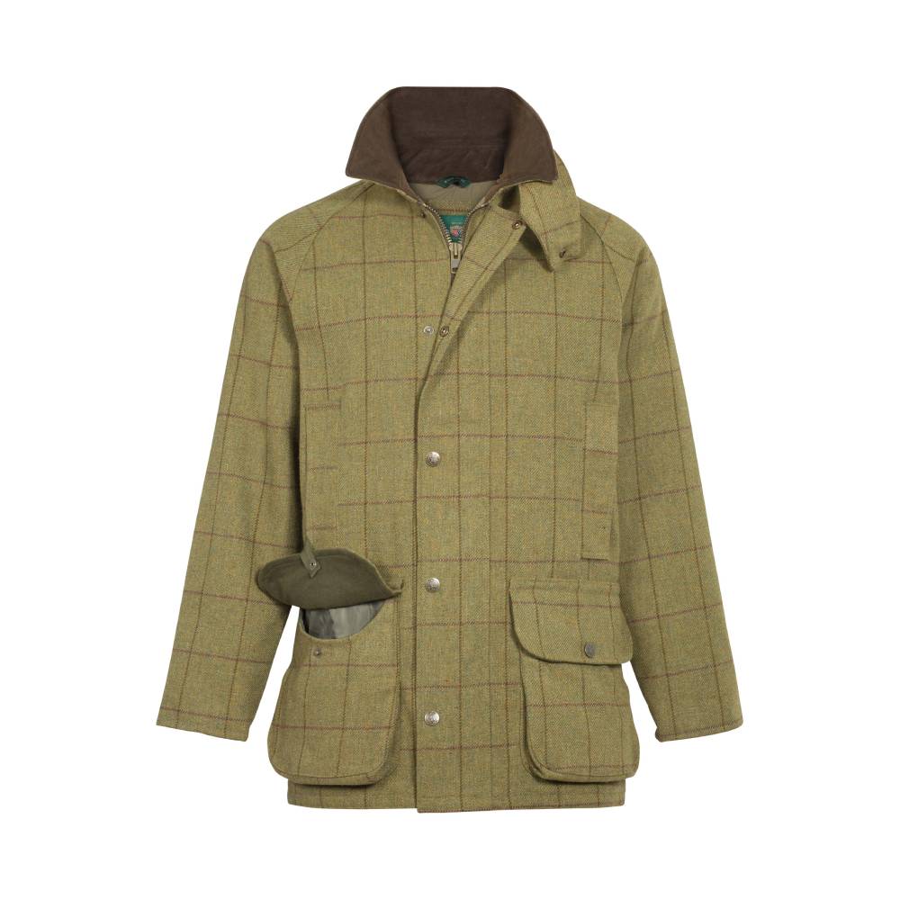 Tweed Coat for Men in Green Check