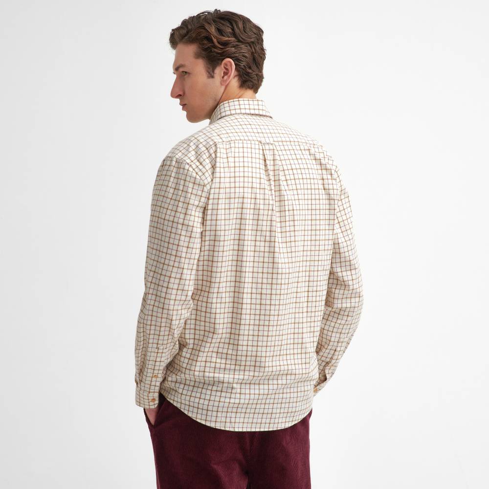Barbour Bank Tattersall Regular Men's Shirt (Merlot)