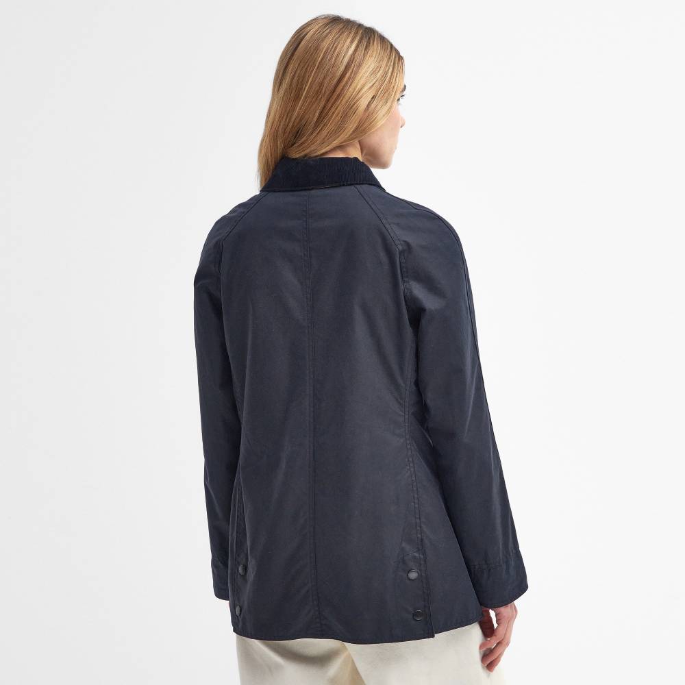 Barbour Beadnell Ladies Wax Jacket (Navy)