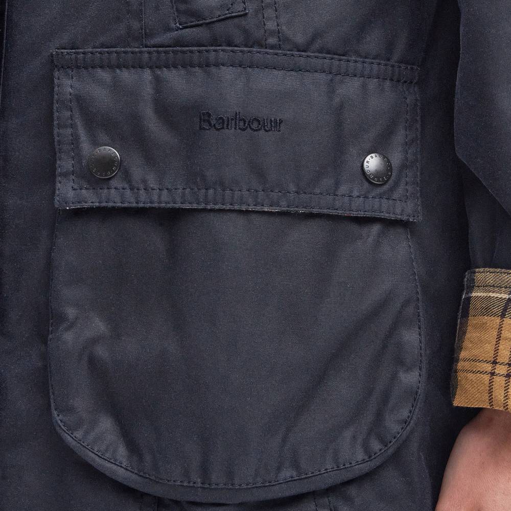Barbour Beadnell Ladies Wax Jacket (Navy)