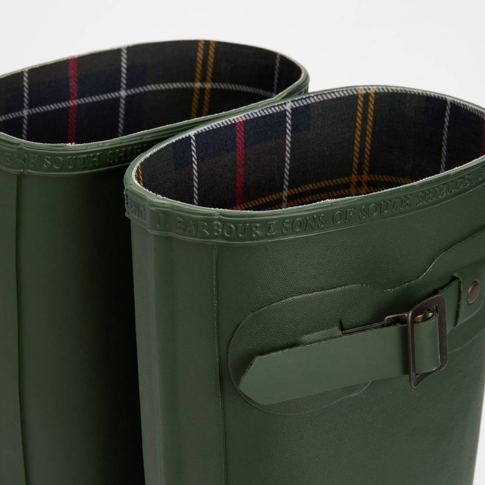 Female Wellington Boots with Tartan Lining
