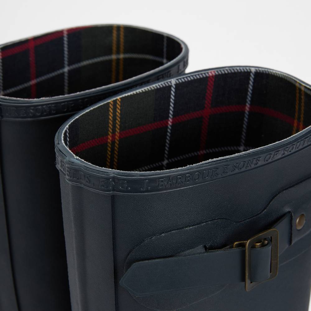 Ladies Wellie Boots with Tartan Lining