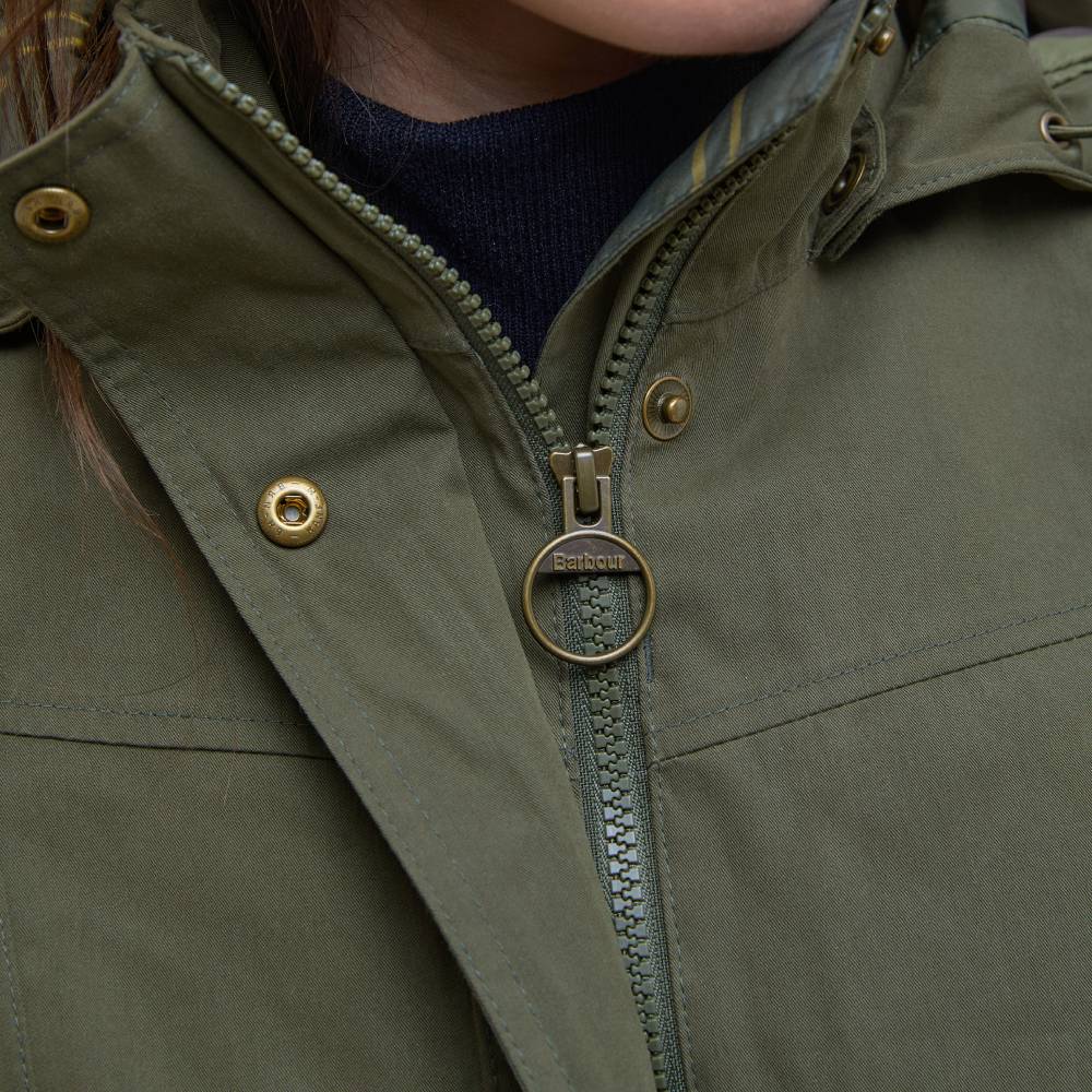 Ladies Coat with Ring Pull Zip