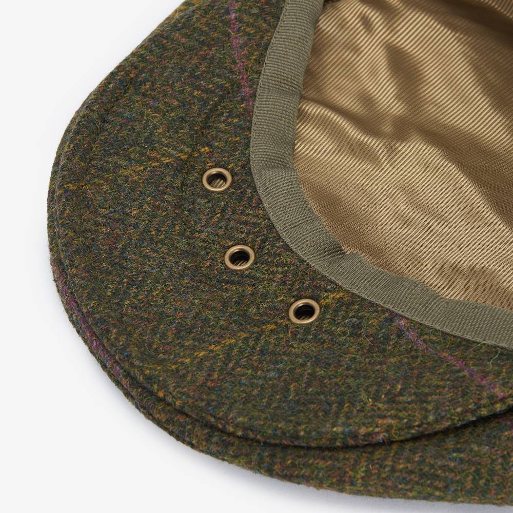 Barbour Crieff Flat Cap with Satin Lining