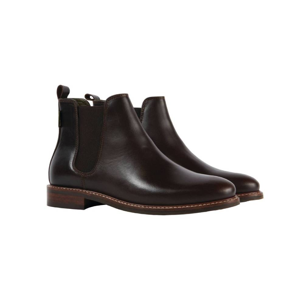 Barbour Ladies Foxton Chelsea Boots (Dark Brown)