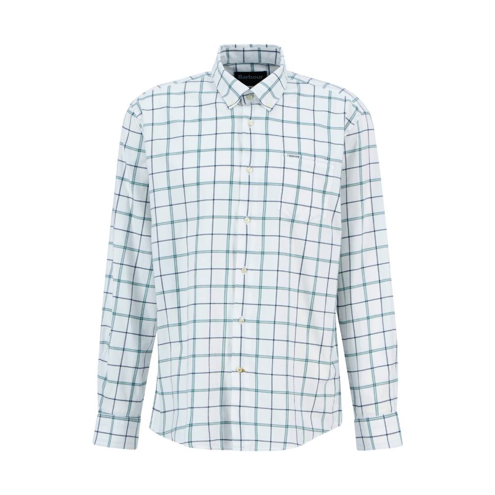Men's Plaid Shirt in Green Check