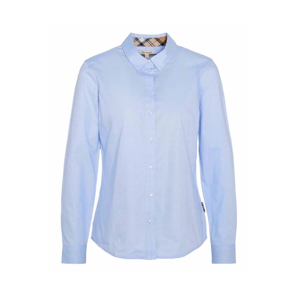 Light Blue Shirt with Barbour Tartan Detailing