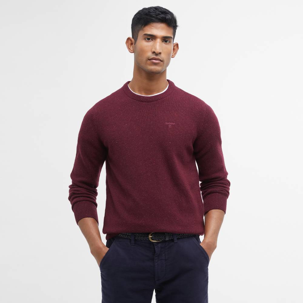 Red Round Neck Jumper for Men