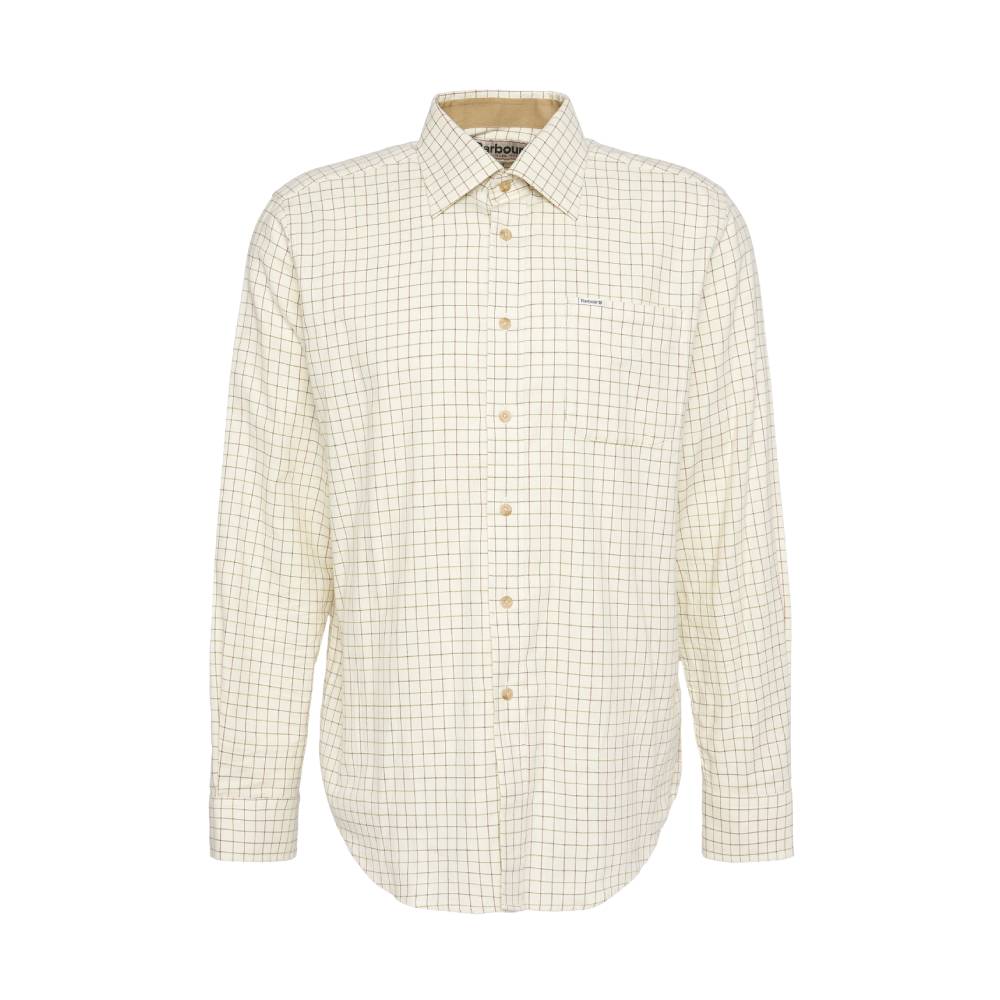 Barbour Field Tattersall Regular Men's Shirt (Green/Brown)