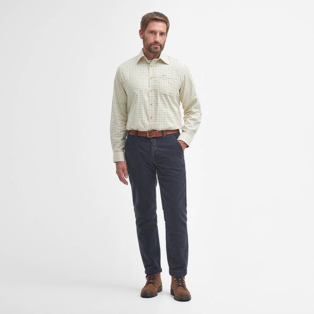 Barbour Field Tattersall Regular Men's Shirt (Green/Brown)