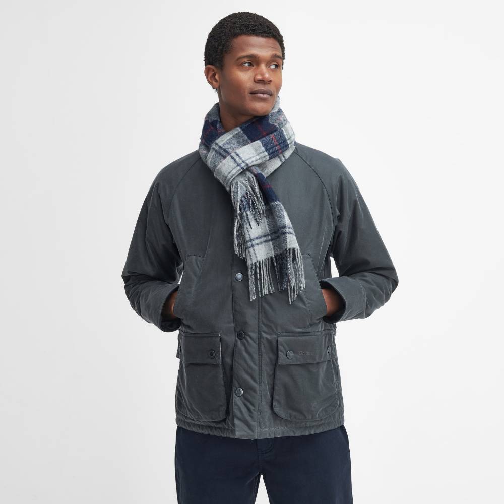 Barbour Galston Tartan Scarf (Blue Granite)