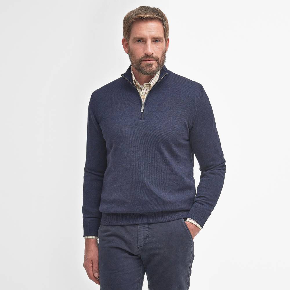 Barbour Gamlin Half Zip Sweater (Navy)