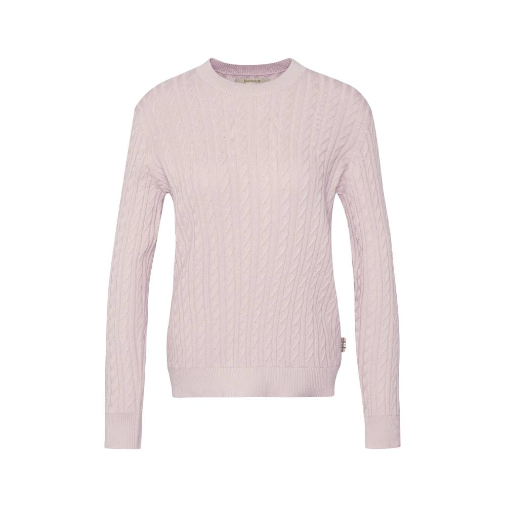 Barbour Hartland Crew Cable Knitted Jumper (Primrose)