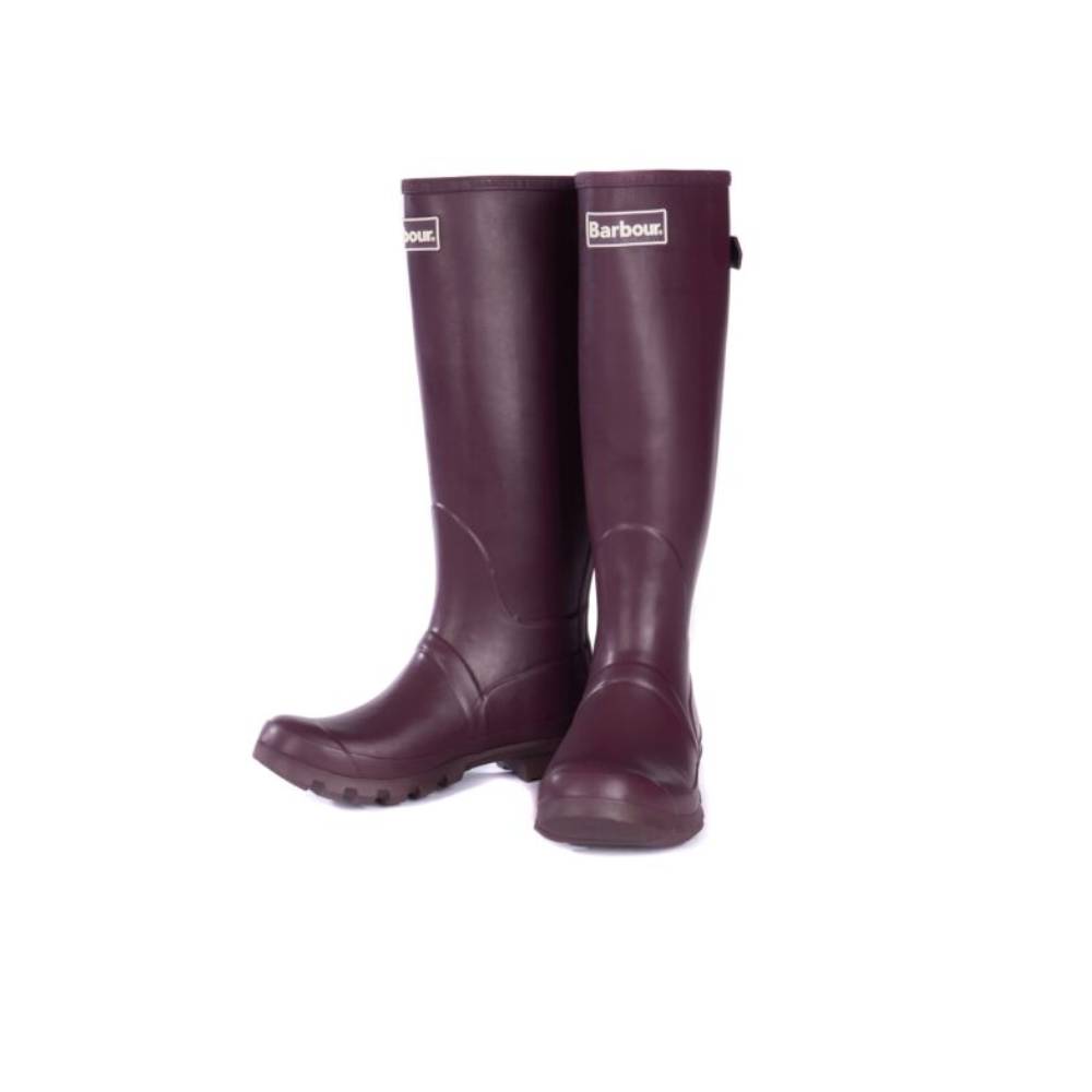 Barbour Jarrow Ladies Wellington Boots (Plum)
