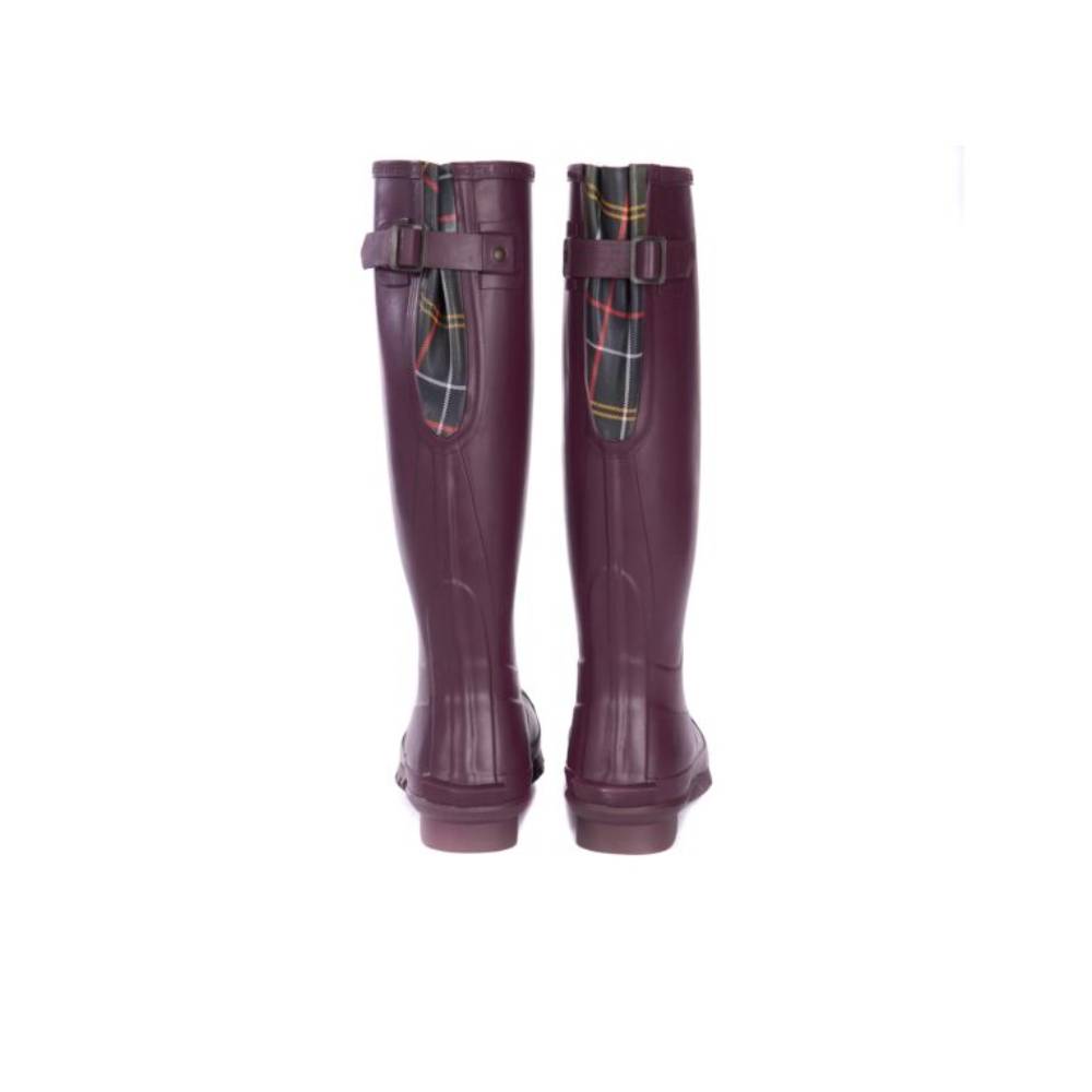 Barbour Jarrow Ladies Wellington Boots (Plum)