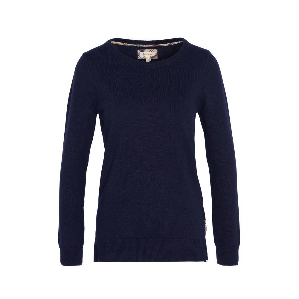 Ladies Navy Blue Long Sleeve Jumper