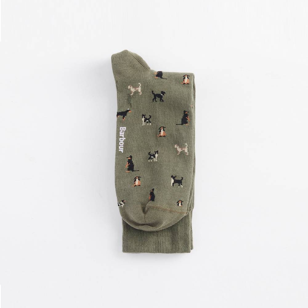 Barbour Mavin Dog Sock (Olive)