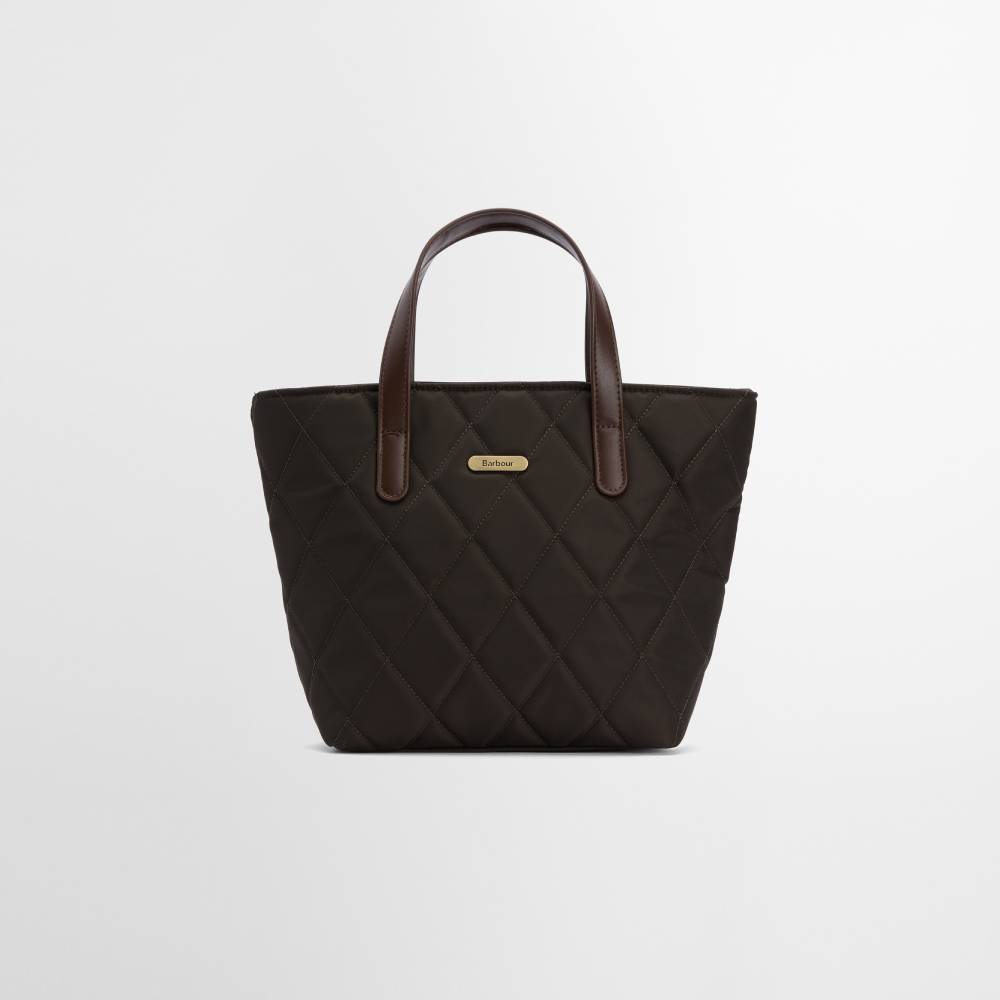 Olive Quilted Tote Bag for Ladies