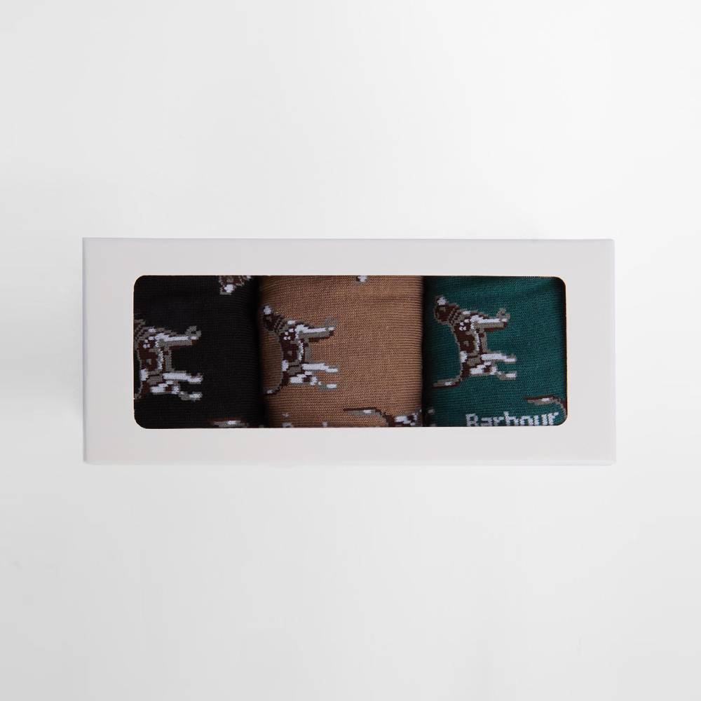 Barbour Socks with Dog Design