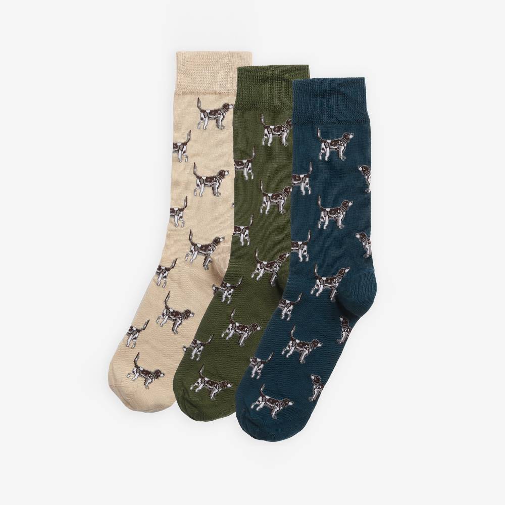 Barbour Pointer Dog Sock Gift Set